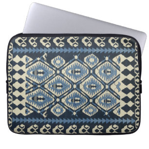 oost-Turks Perzisch tapijtblauw Laptop Sleeve