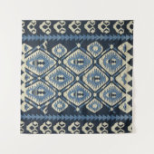 oost-Turks Perzisch tapijtblauw Wandkleed (Voorkant (horizontaal))