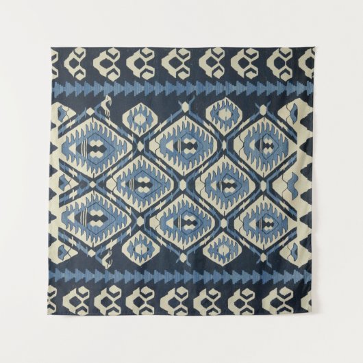 oost-Turks Perzisch tapijtblauw Wandkleed (Voorkant (horizontaal))