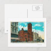 Oost-Uitzicht uit K St. Kijken naar Post Kantoor Briefkaart (Voorkant / Achterkant)