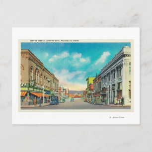 Oost-Uitzicht van Center StreetPocatello, ID Briefkaart