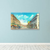 Oost-Uitzicht van Center StreetPocatello, ID Canvas Afdruk (Insitu (Houten vloer))
