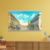 Oost-Uitzicht van Center StreetPocatello, ID Canvas Afdruk (Insitu (Woonkamer))
