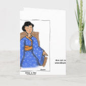 Oost-Uitzicht van de Winter Greeting of Note Kaart (Achterkant)