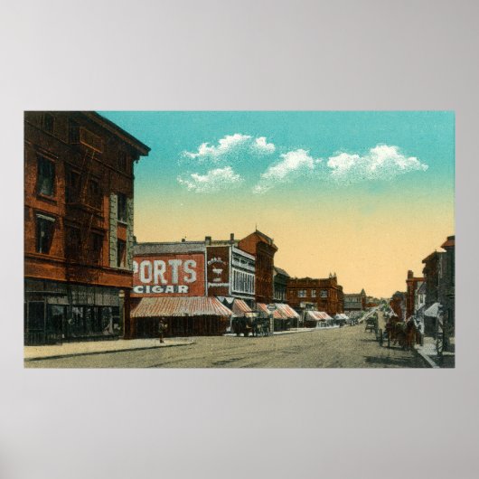 Oost-Uitzicht van Grand Avenue Poster (Voorkant)