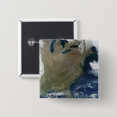 Oost-Verenigde Staten Vierkante Button 5,1 Cm (Voorkant /achterkant)