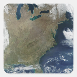 Oost-Verenigde Staten Vierkante Sticker