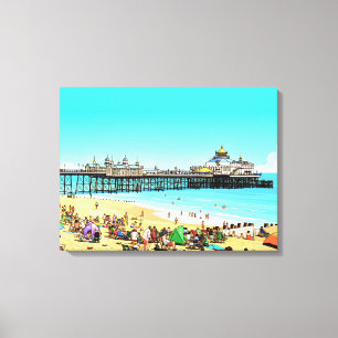 Oostboei pier zicht canvasprint canvas afdruk
