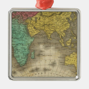 oostelijk halfrond 15 metalen ornament
