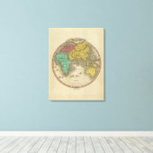 oostelijk halfrond 5 canvas afdruk (Insitu (Houten vloer))