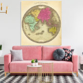 oostelijk halfrond 8 canvas afdruk (Insitu (Woonkamer))