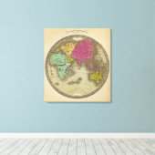 oostelijk halfrond 8 canvas afdruk (Insitu (Houten vloer))