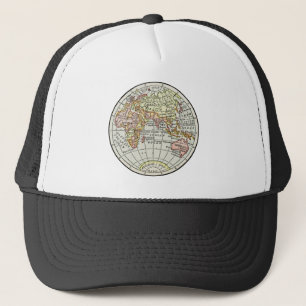 Oostelijk Halfrond Kaart Globe Reizen Kunst Trucker Pet