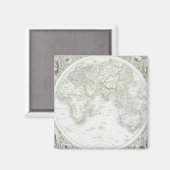 Oostelijk halfrond, van een reeks Wereldkaarten Magneet (Voorkant / Achterkant)