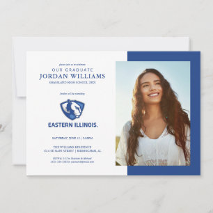 Oostelijk Illinois Panthers Head en Wordmark Logo Aankondiging