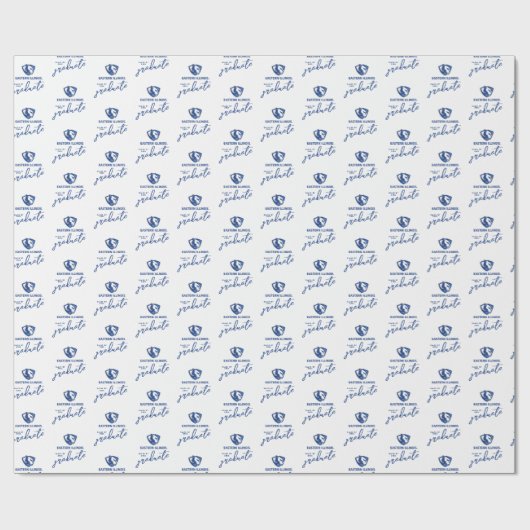 Oostelijk Illinois Panthers Head en Wordmark Logo Cadeaupapier (Vlak)