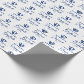 Oostelijk Illinois Panthers Head en Wordmark Logo Cadeaupapier (Hoek)