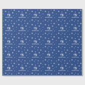 Oostelijk Illinois Panthers Head en Wordmark Logo Cadeaupapier (Vlak)