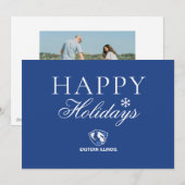 Oostelijk Illinois Panthers Head en Wordmark Logo Feestdagenkaart (Voorkant / Achterkant)