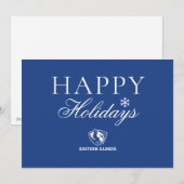 Oostelijk Illinois Panthers Head en Wordmark Logo Feestdagenkaart (Voorkant / Achterkant)