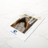 Oostelijk Illinois Panthers Head en Wordmark Logo Folie Uitnodiging (Gedraaid)