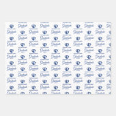 Oostelijk Illinois Panthers Head en Wordmark Logo Inpakpapier Vel (Voorkant 3)