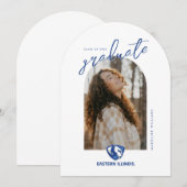 Oostelijk Illinois Panthers Head en Wordmark Logo Kaart (Voorkant / Achterkant)