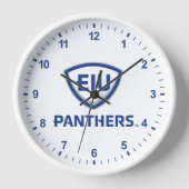 Oostelijk Illinois Panthers Shield & Wordmark Logo (Voorkant)