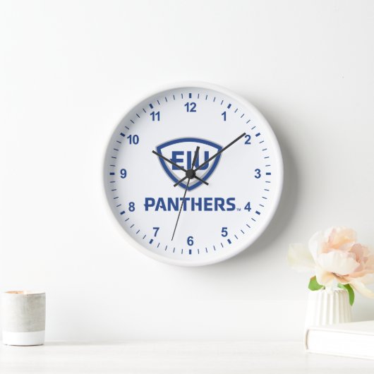 Oostelijk Illinois Panthers Shield & Wordmark Logo (Huis)