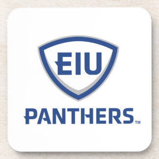 Oostelijk Illinois Panthers Shield & Wordmark Logo Bier Onderzetter