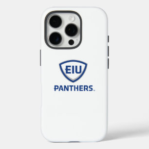 Oostelijk Illinois Panthers Shield & Wordmark Logo iPhone 16 Pro Hoesje