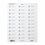 Oostelijk Illinois Panthers Shield & Wordmark Logo Etiket (Full Sheet)