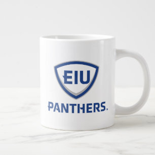 Oostelijk Illinois Panthers Shield & Wordmark Logo Grote Koffiekop