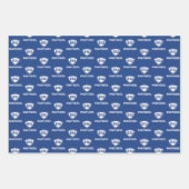 Oostelijk Illinois Panthers Shield & Wordmark Logo Inpakpapier Vel (Voorkant)