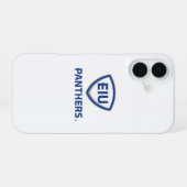 Oostelijk Illinois Panthers Shield & Wordmark Logo iPhone 16 Hoesje (Achterkant horizontaal)