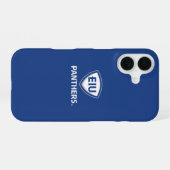 Oostelijk Illinois Panthers Shield & Wordmark Logo iPhone 16 Hoesje (Achterkant horizontaal)