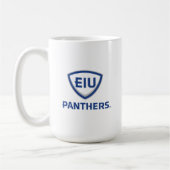 Oostelijk Illinois Panthers Shield & Wordmark Logo Koffiemok (Links)