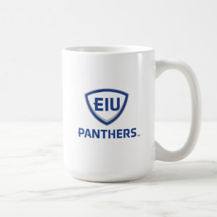 Oostelijk Illinois Panthers Shield & Wordmark Logo Koffiemok