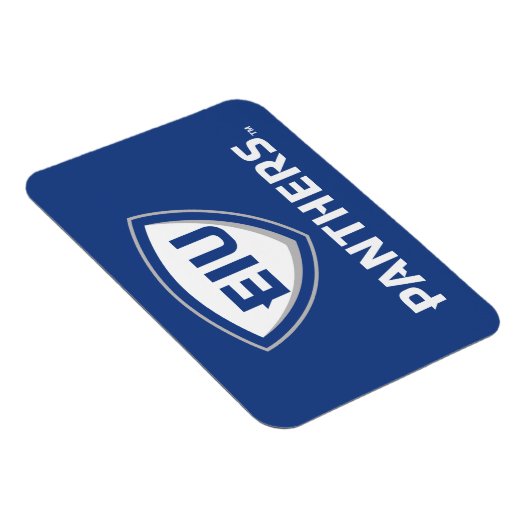 Oostelijk Illinois Panthers Shield & Wordmark Logo Magneet (Rechterzijde)