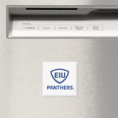 Oostelijk Illinois Panthers Shield & Wordmark Logo Magneet (Insitu (Vaatwasser))