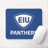 Oostelijk Illinois Panthers Shield & Wordmark Logo Muismat (Met muis)