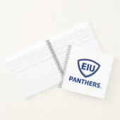 Oostelijk Illinois Panthers Shield & Wordmark Logo Notitieboek (Binnen)