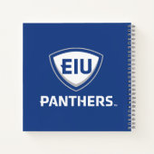 Oostelijk Illinois Panthers Shield & Wordmark Logo Notitieboek (Achterkant)