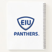 Oostelijk Illinois Panthers Shield & Wordmark Logo Notitieboek (Achterkant)