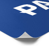 Oostelijk Illinois Panthers Shield & Wordmark Logo Poster (Hoek)