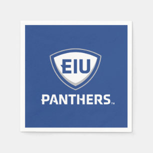 Oostelijk Illinois Panthers Shield & Wordmark Logo Servet