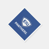 Oostelijk Illinois Panthers Shield & Wordmark Logo Servet (Hoek)