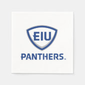 Oostelijk Illinois Panthers Shield & Wordmark Logo Servet (Voorkant)