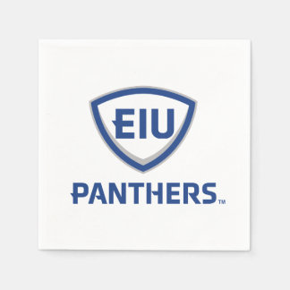 Oostelijk Illinois Panthers Shield & Wordmark Logo Servet