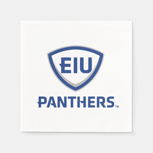 Oostelijk Illinois Panthers Shield & Wordmark Logo Servet (Voorkant)